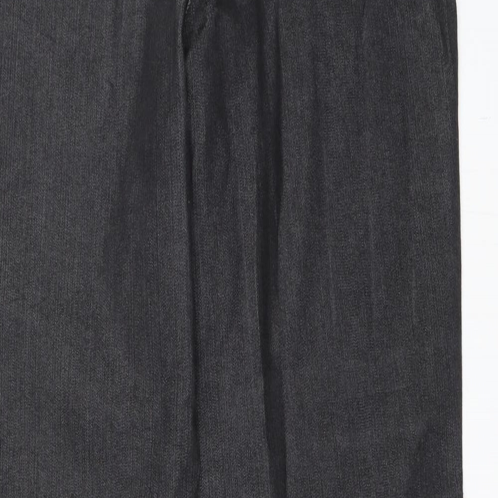 Womens UK Size 32 in Bonita Regular Fit Wide-Leg Grey Jeans