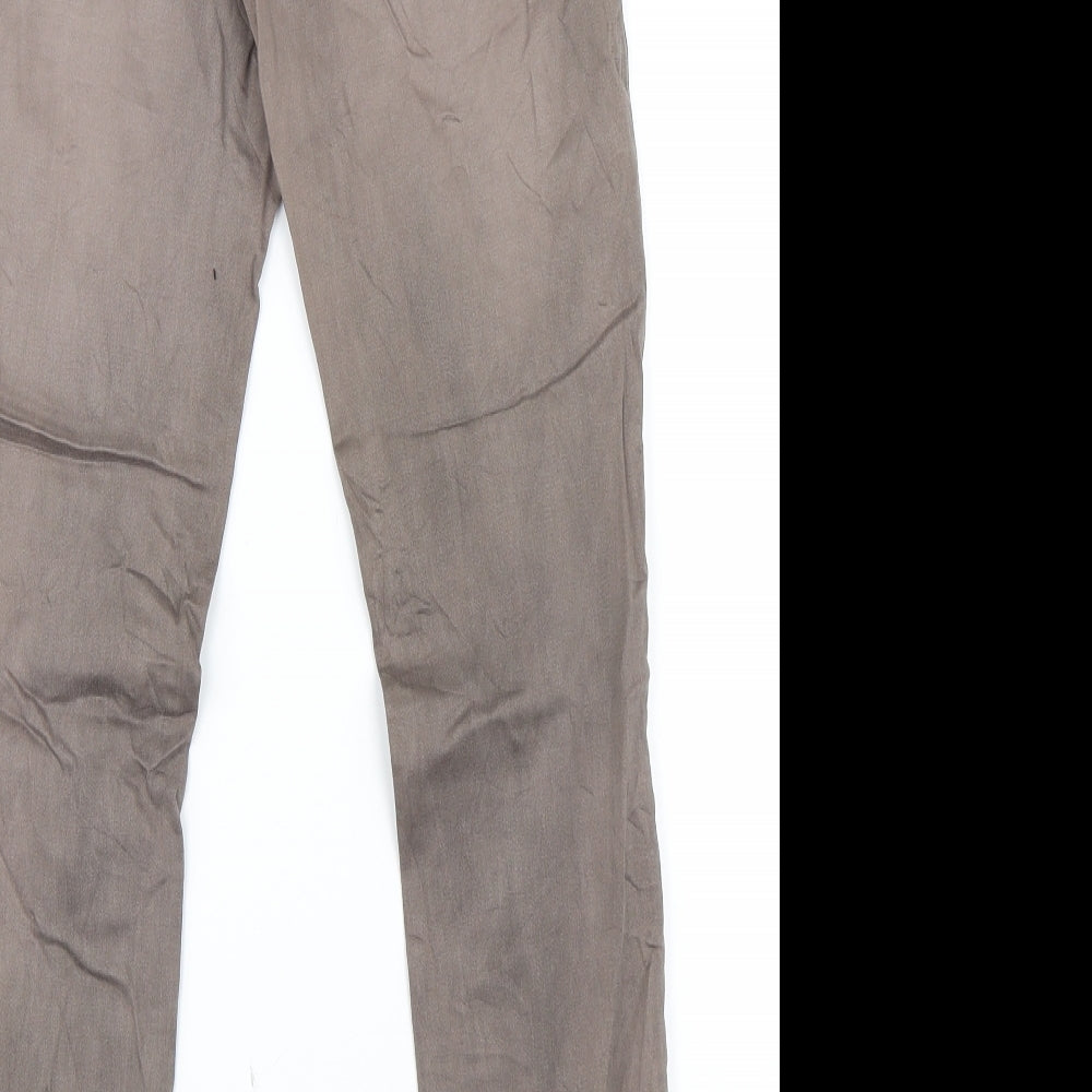 Womens UK Size 27 in Buena Vista Regular Fit Skinny Brown Jeans