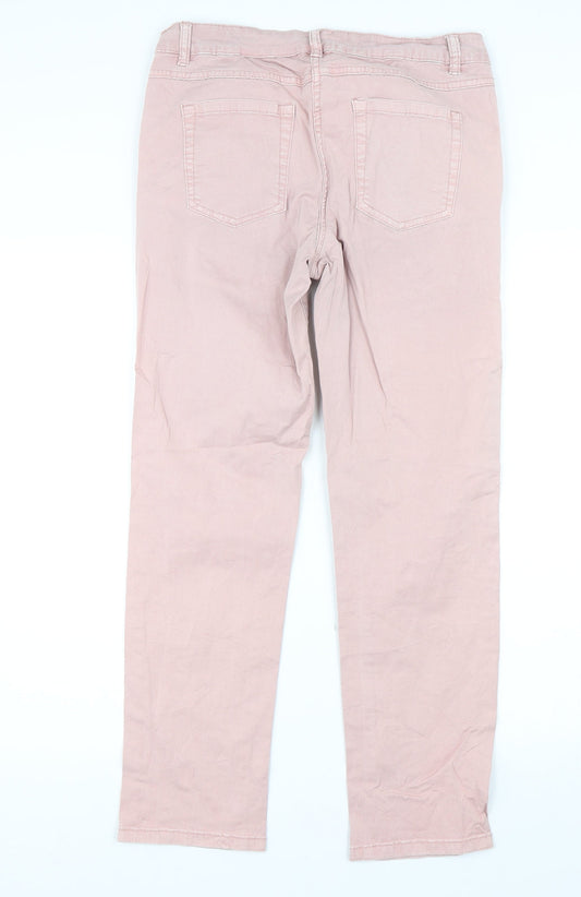 Womens UK Size 30 in Preworn Regular Fit Chino Pink Trousers