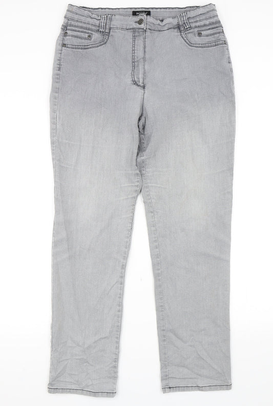 Womens UK Size 32 in Bexleys Regular Fit Straight Grey Jeans
