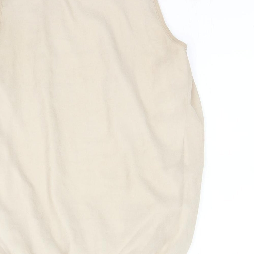 Autonomy Womens Beige Basic Blouse Size 10