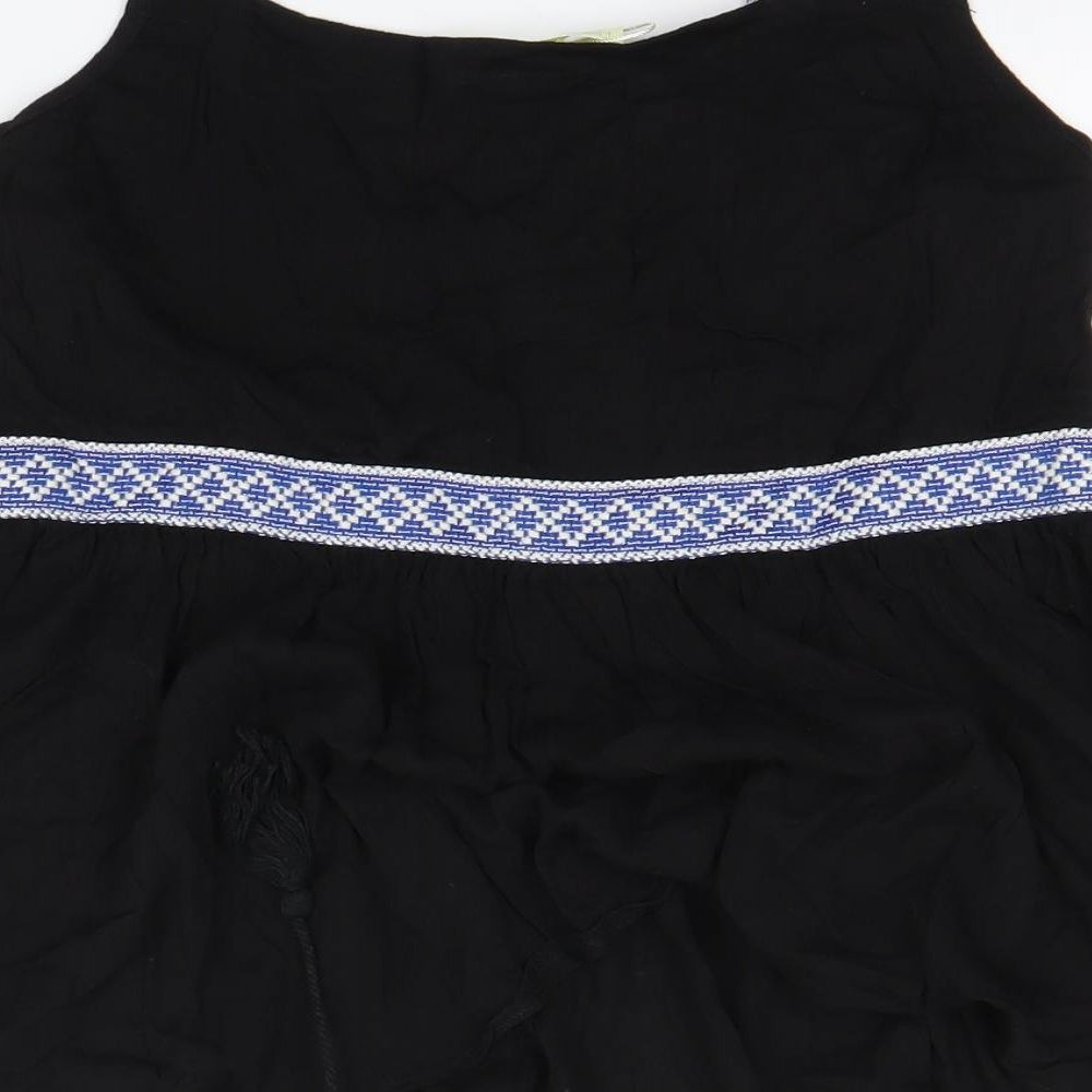 Womens UK Size S Love & Other Things Black Basic Tank