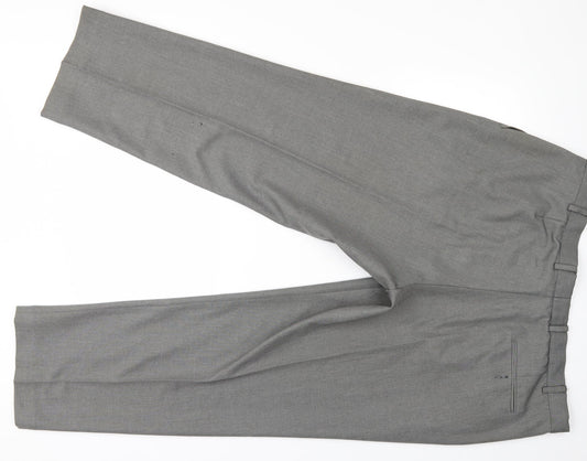 Mark and Spencer Mens Grey Trousers Size 18 L29 in