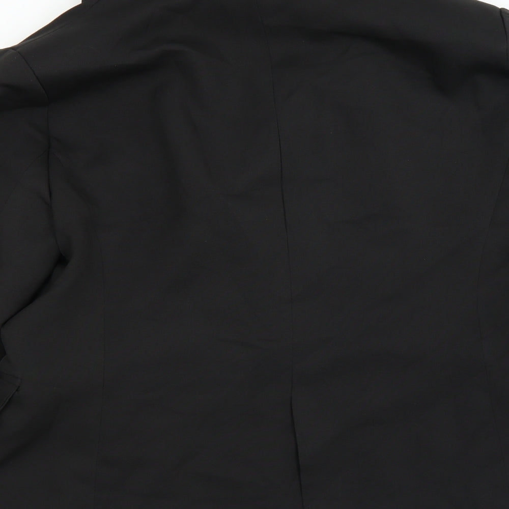 Womens UK Size L Preworn Regular Black Suit Jacket
