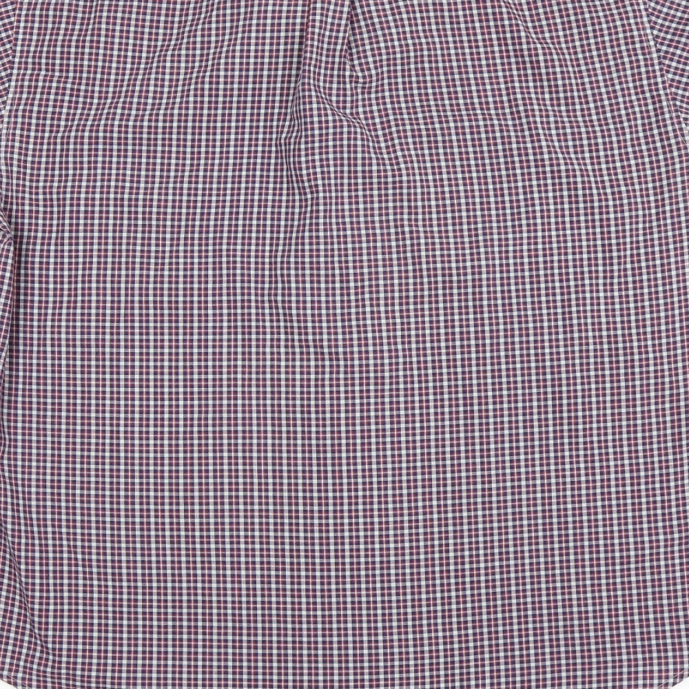 Mens UK Size L Giorgio Red Button-Up Short Sleeve Casual Shirt
