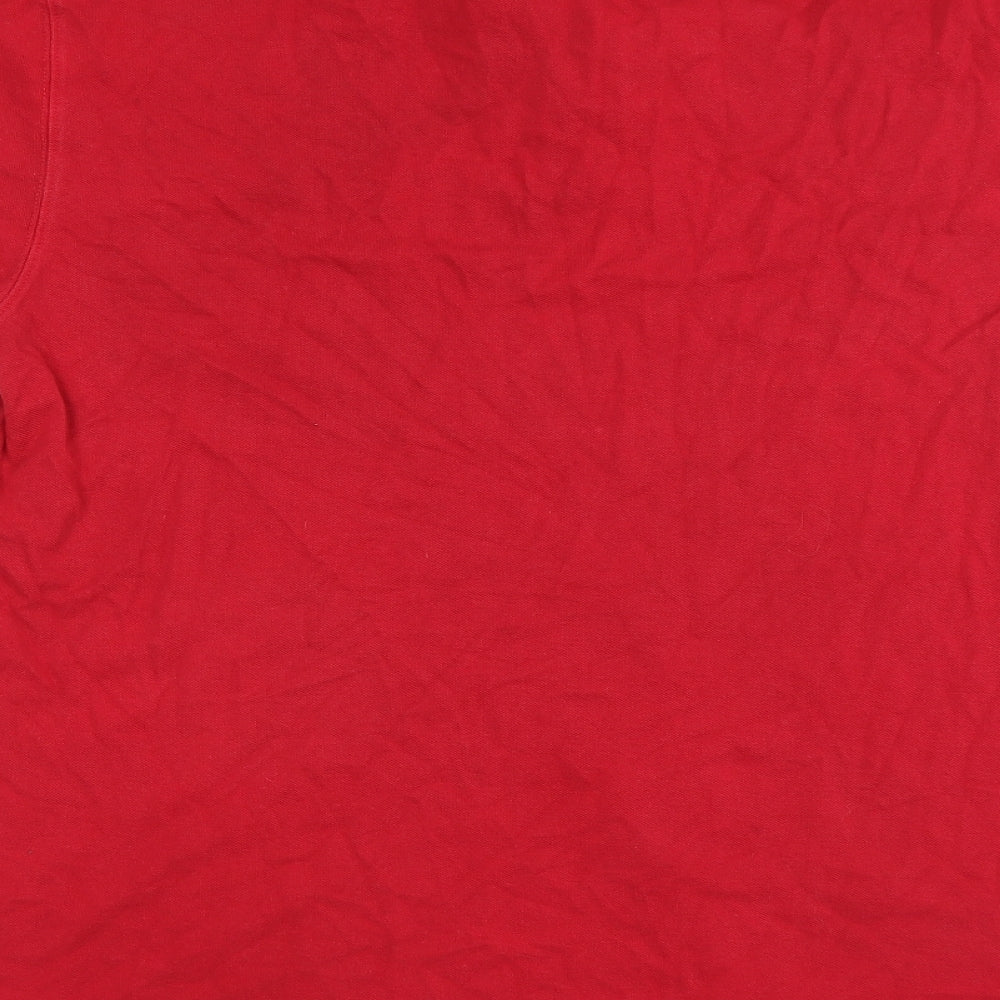 Cotton Traders Mens Red Polo Size L
