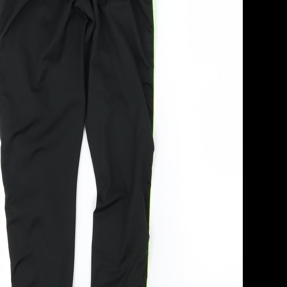 HIIT Womens Black Striped Compression Leggings Size S L25 in