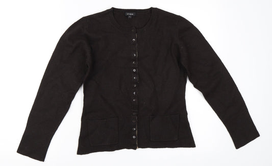 Linea Womens Brown Cape Jumper Size L