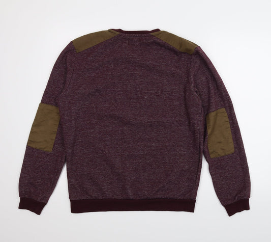 New Look Mens Purple Pullover Jumper Size M