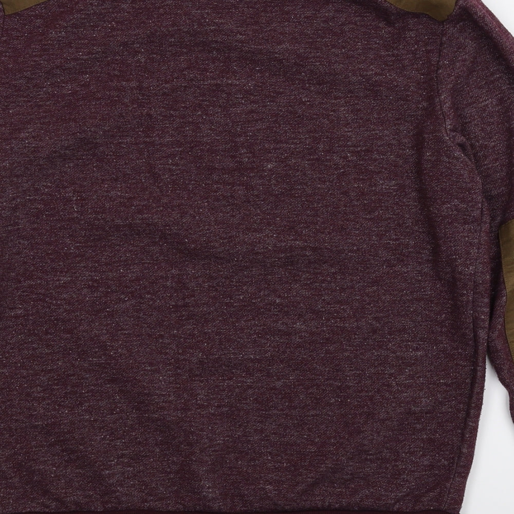 Mens UK Size M New Look Purple Pullover Jumper