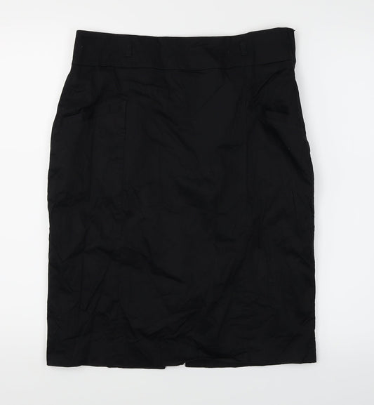 H&M Womens Black A-Line Skirt Size 14