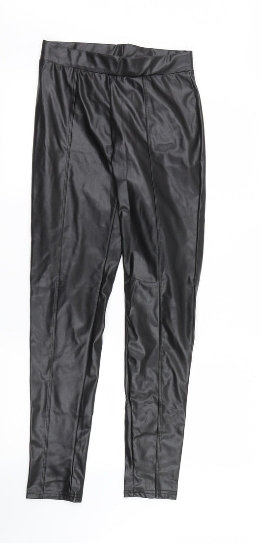 Womens UK Size 6 Primark Regular Fit Black Trousers