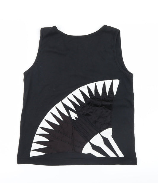 Womens UK Size 10 BHS Black Basic Tank