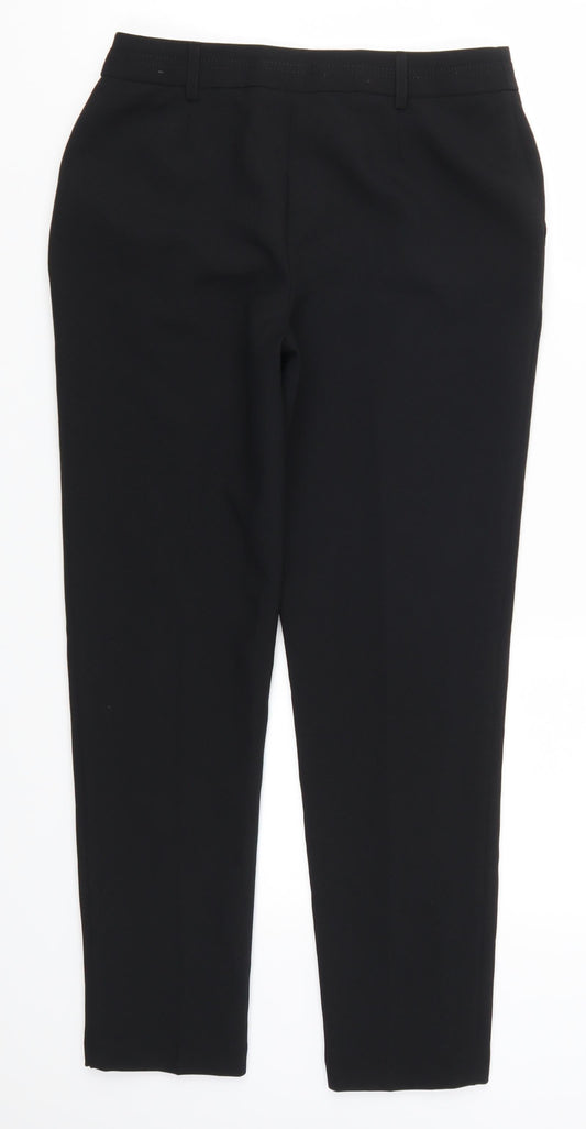 Primark Womens Black Trousers Size 8 L26 in