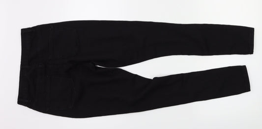Boohoo Womens Black Denim Skinny Jeans Size 8 L26 in
