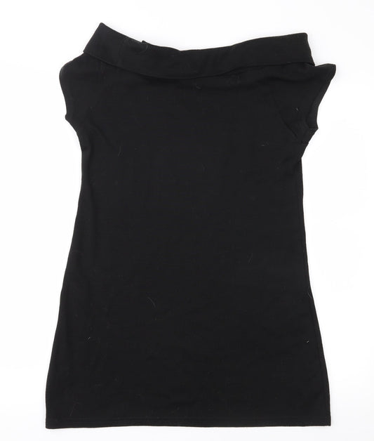 Miso Womens Black Jersey Shift Size M