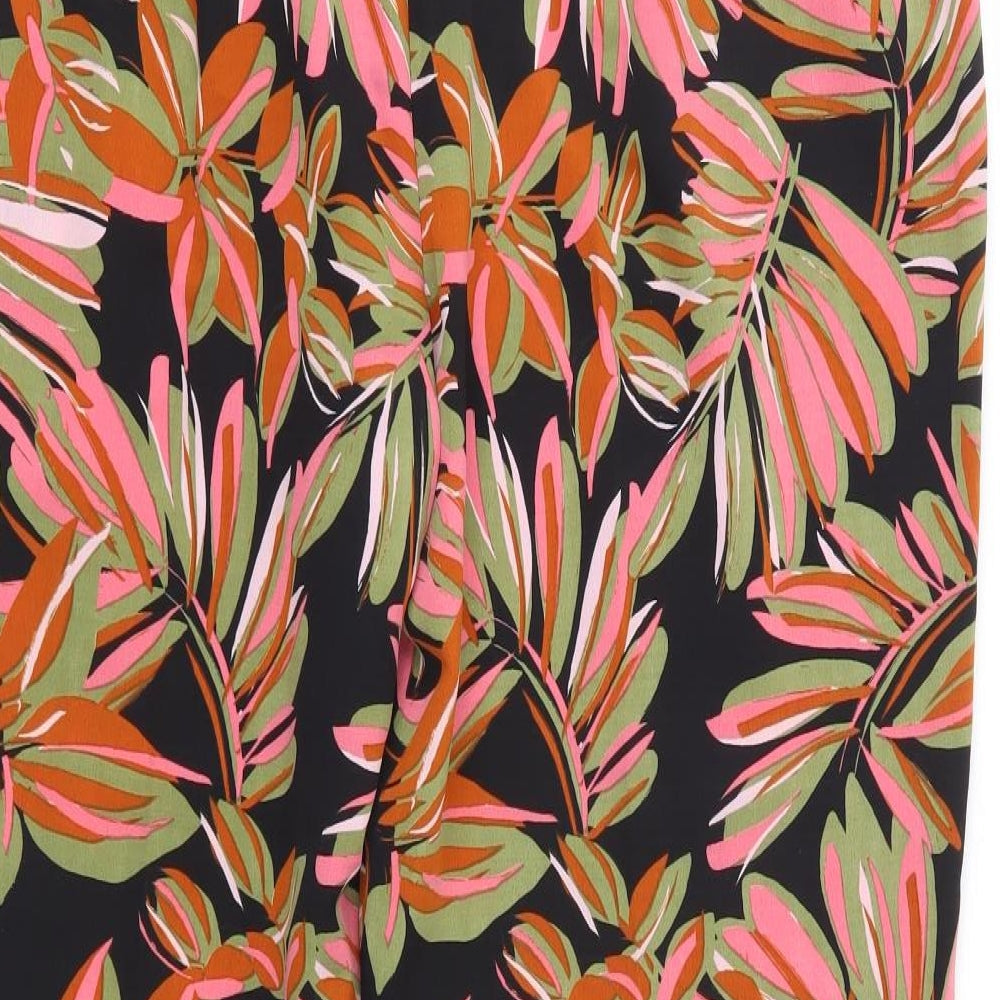 Womens UK Size 14 Papaya Regular Fit Pink Trousers
