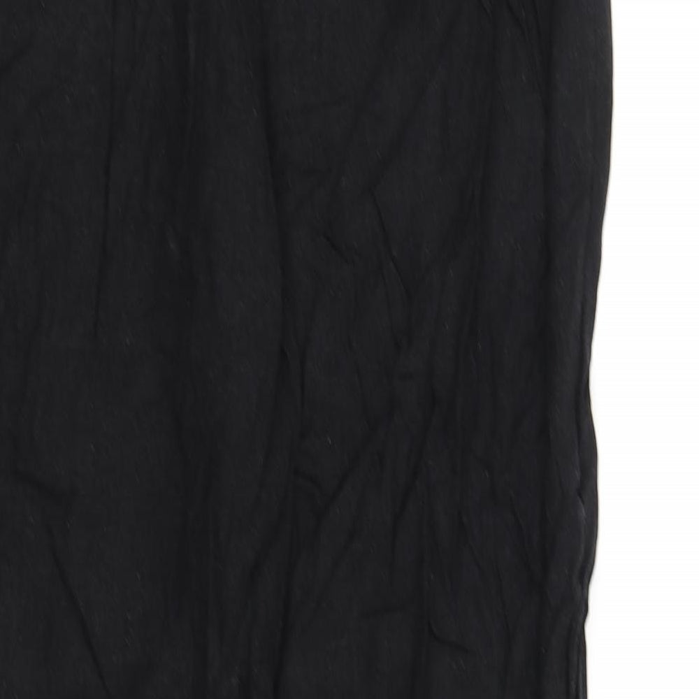 Womens UK Size 12 pre worn Regular Fit Black Trousers