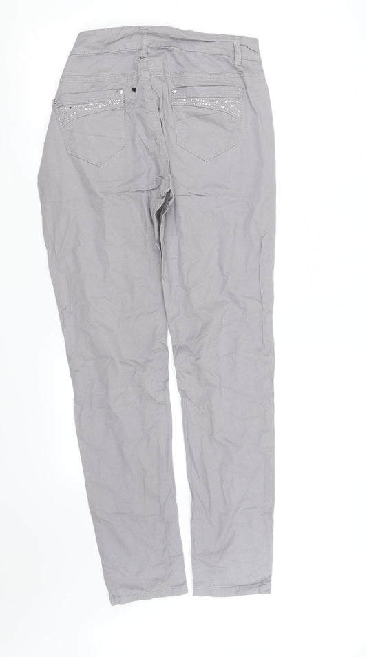 Womens UK Size 14 pre worn Regular Fit Grey Trousers