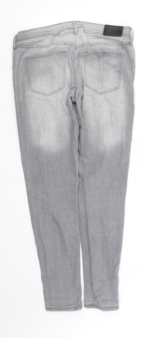 Womens UK Size 12 pre worn Regular Fit Grey Trousers