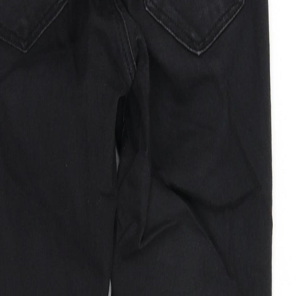 Womens UK Size 6 pre worn Regular Fit Straight Black Jeans