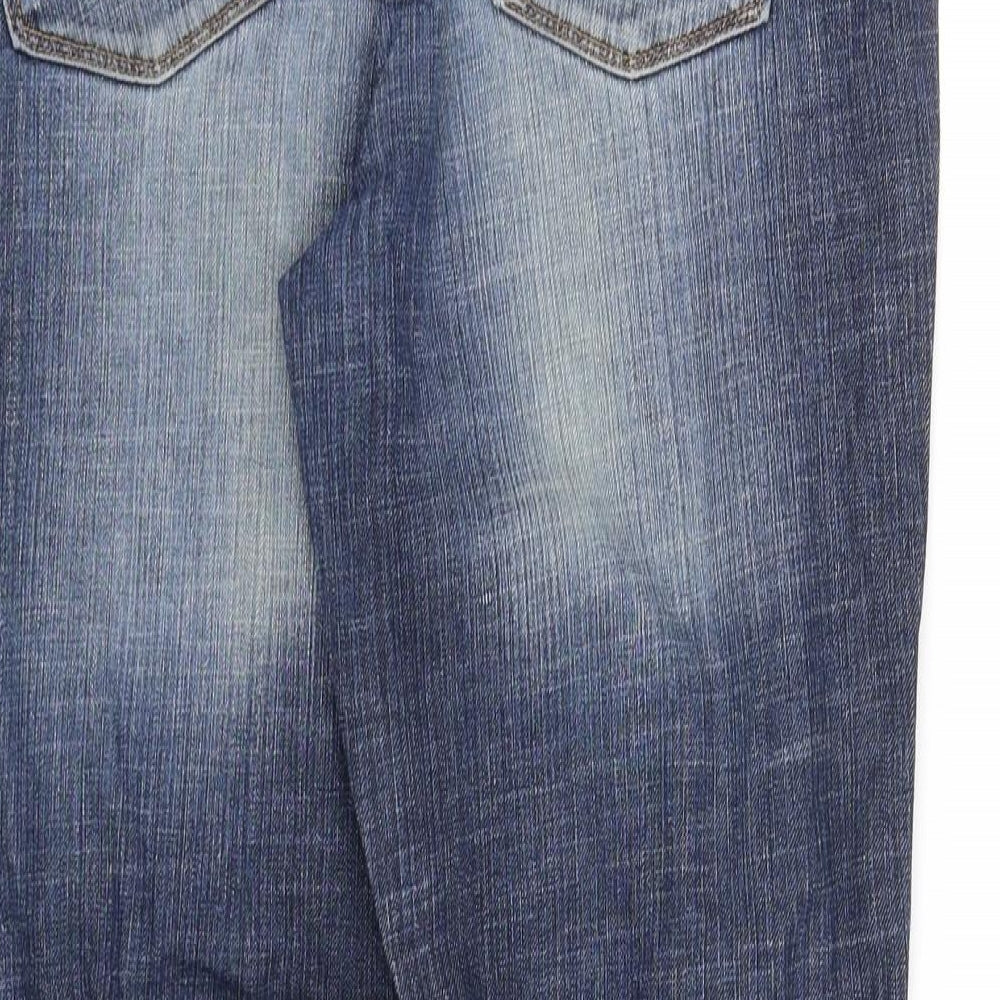 Womens UK Size M pre worn Regular Fit Blue Trousers