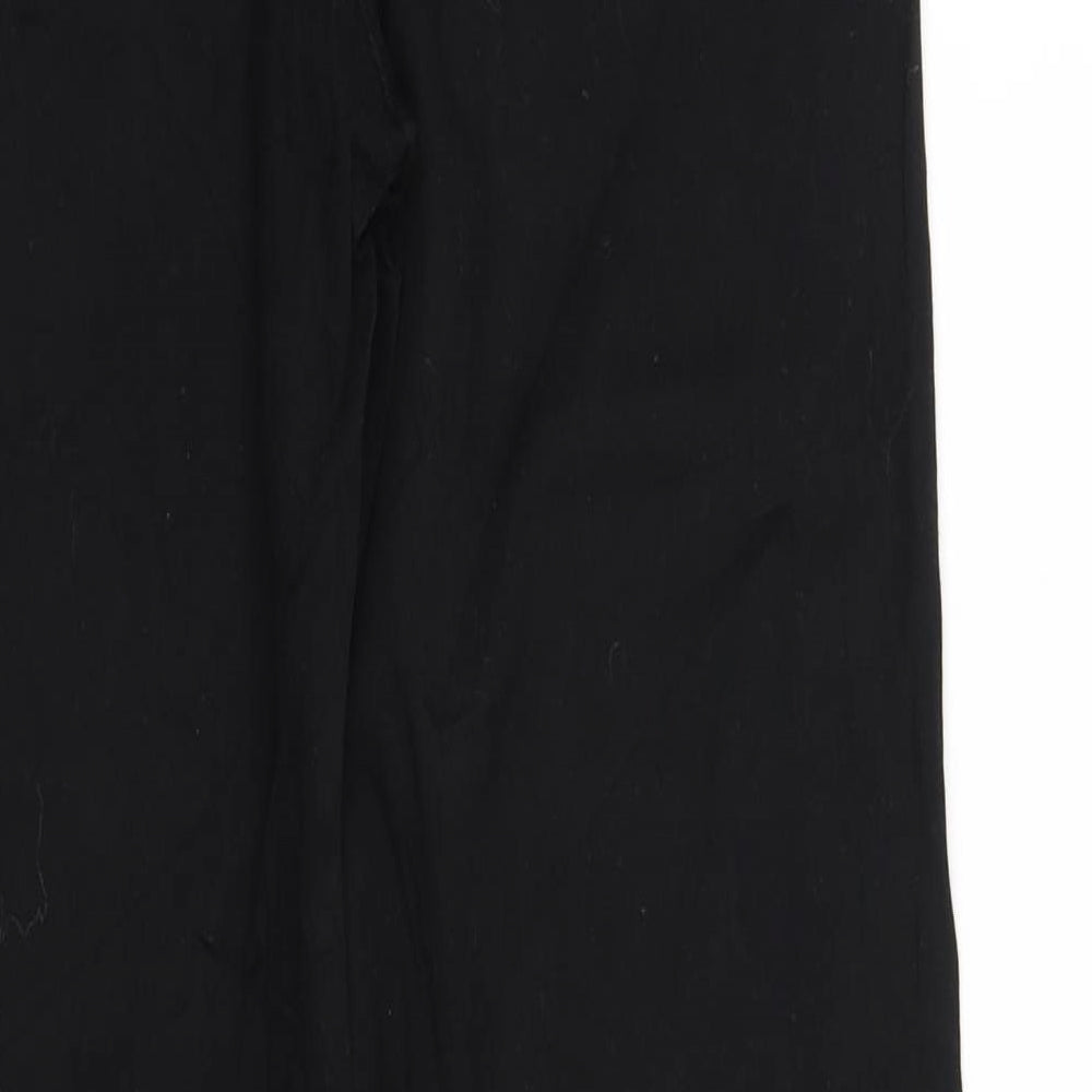 Womens UK Size 12 miss cherry Regular Fit Black Trousers
