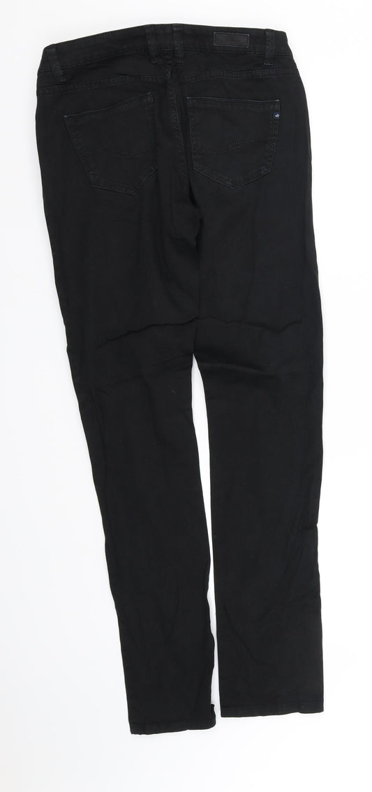 Womens UK Size S pre worn Regular Fit Black Trousers