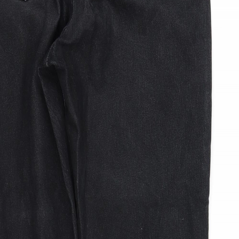 Womens UK Size M pre worn Regular Fit Black Trousers