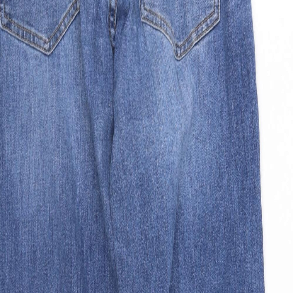 Womens UK Size 12 Divided Regular Fit Straight Blue Jeans