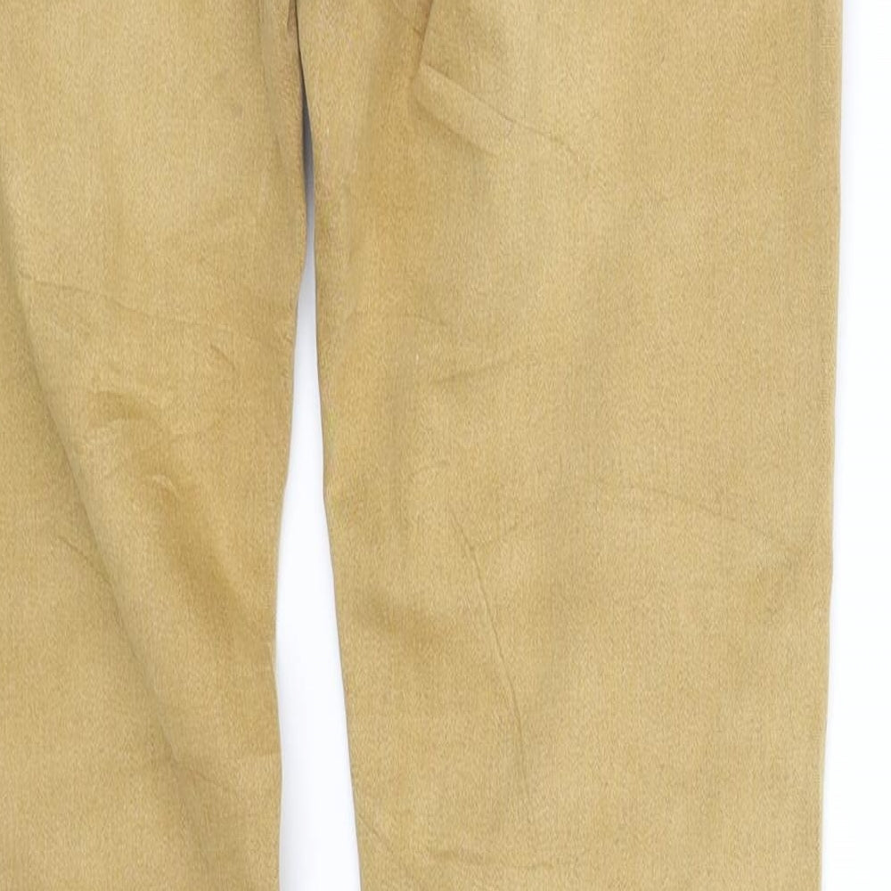 Womens UK Size L pre worn Regular Fit Straight Beige Jeans