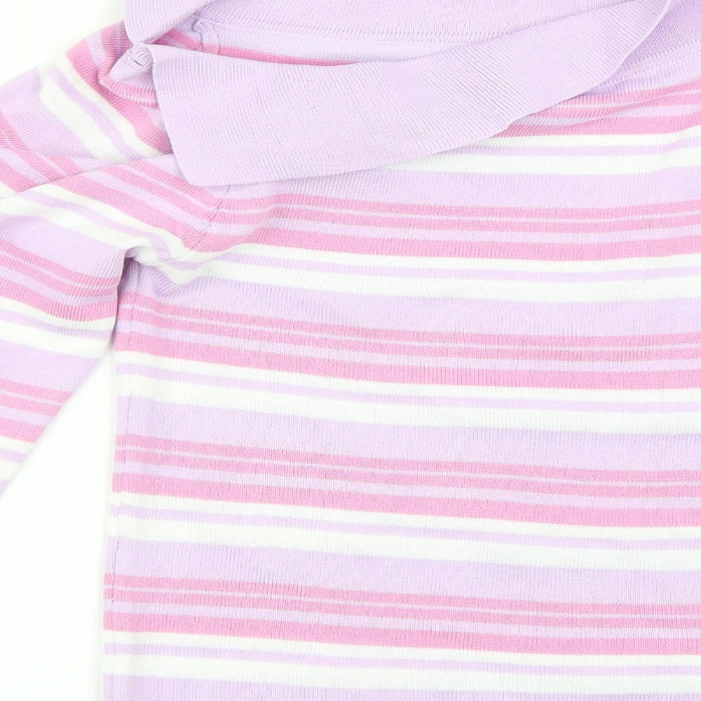 QED London Womens Purple Basic Polo Size M