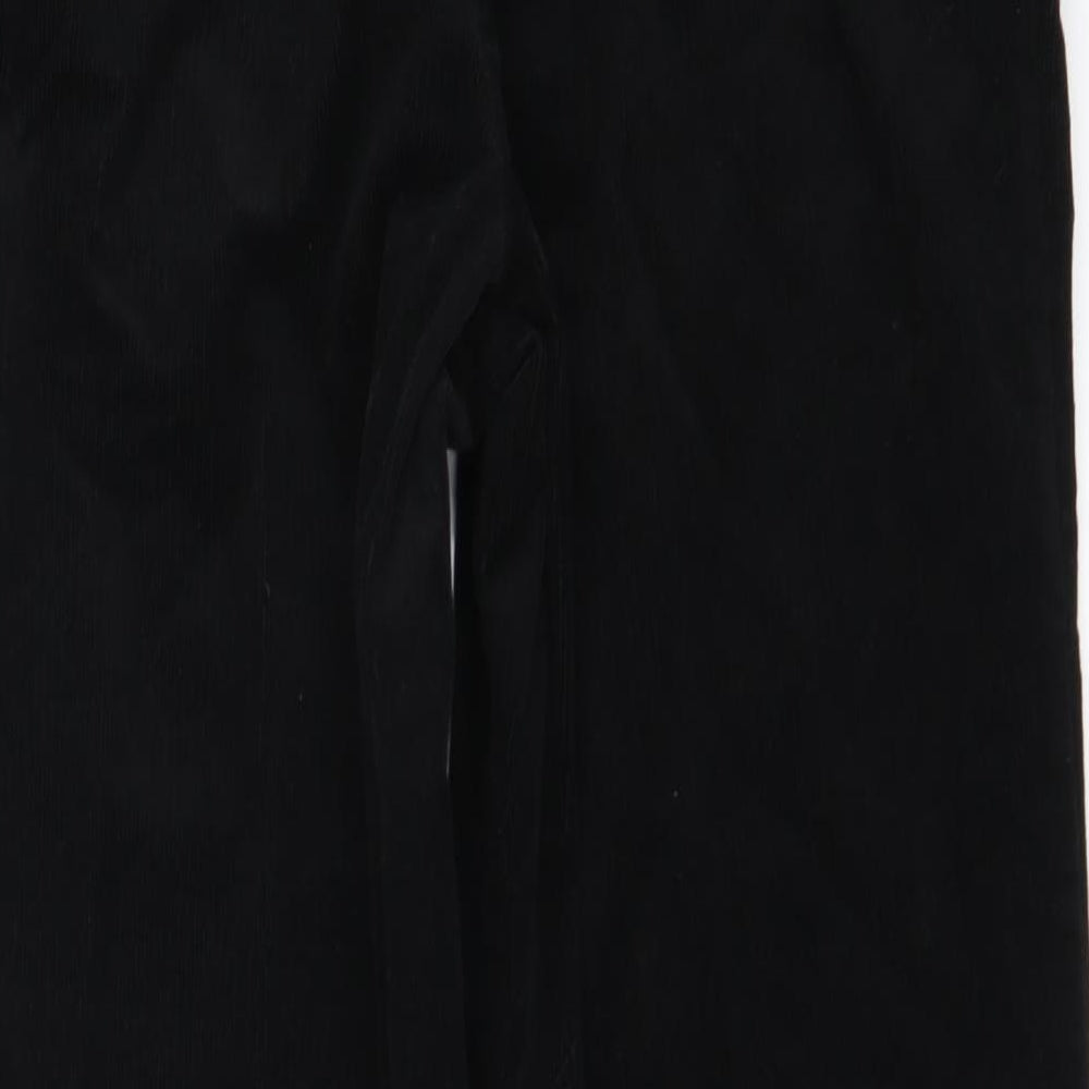 Womens UK Size 28 in Preworn Regular Fit Black Trousers