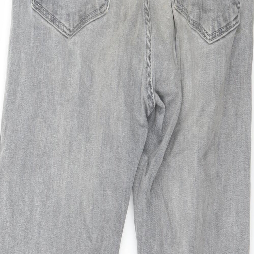 Topshop Womens Grey Denim Skinny Jeans Size 28 in L26 in