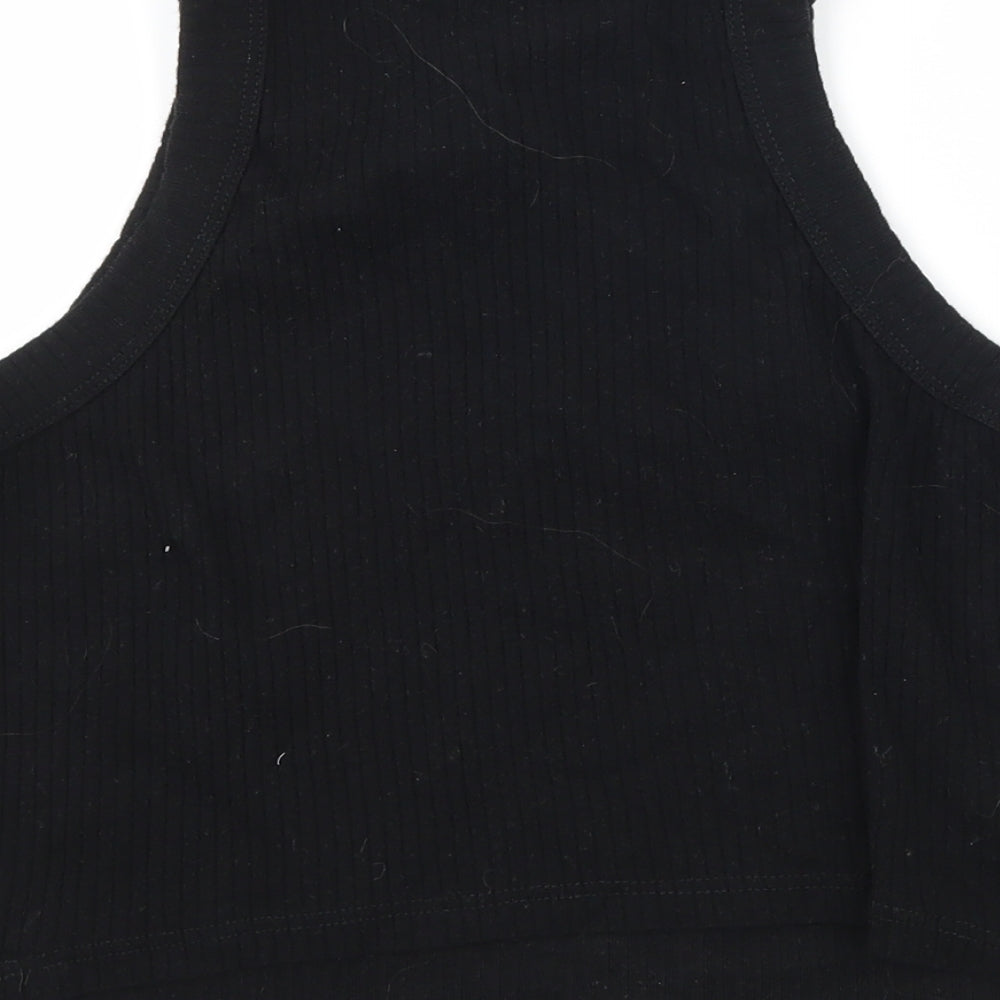 Womens UK Size 14 River Island Black Basic Tank