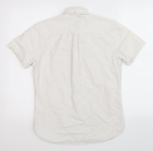 Avenue Mens White Button-Up Size S