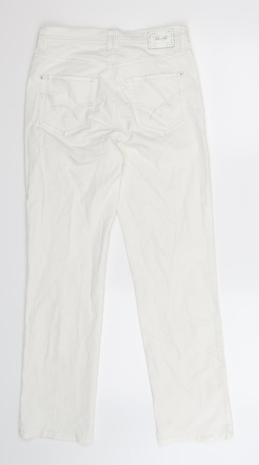 Gerry Weber Womens White  Denim Skinny Jeans Size 10 L27 in