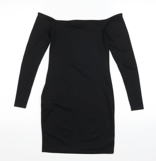 PRETTYLITTLETHING Womens Black Bodycon Size 6