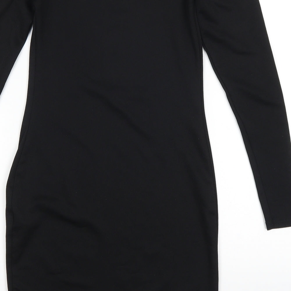 PRETTYLITTLETHING Womens Black Bodycon Size 6
