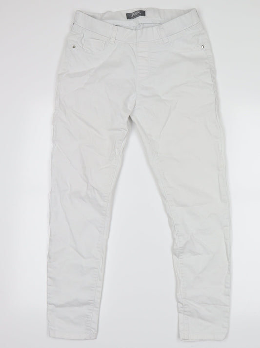 Womens UK Size 6 Dorothy Perkins Regular Fit Straight White Jeans