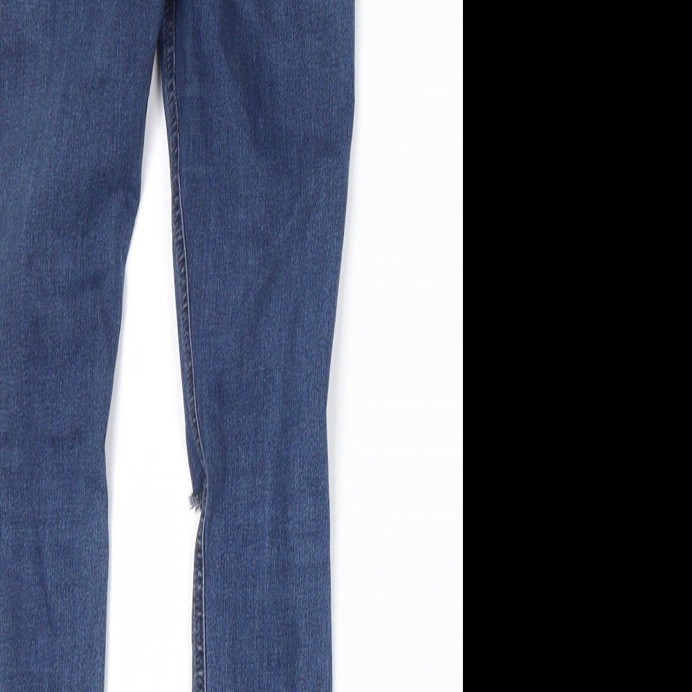 Mens UK Size 26 in Topshop Regular Fit Straight Blue Jeans