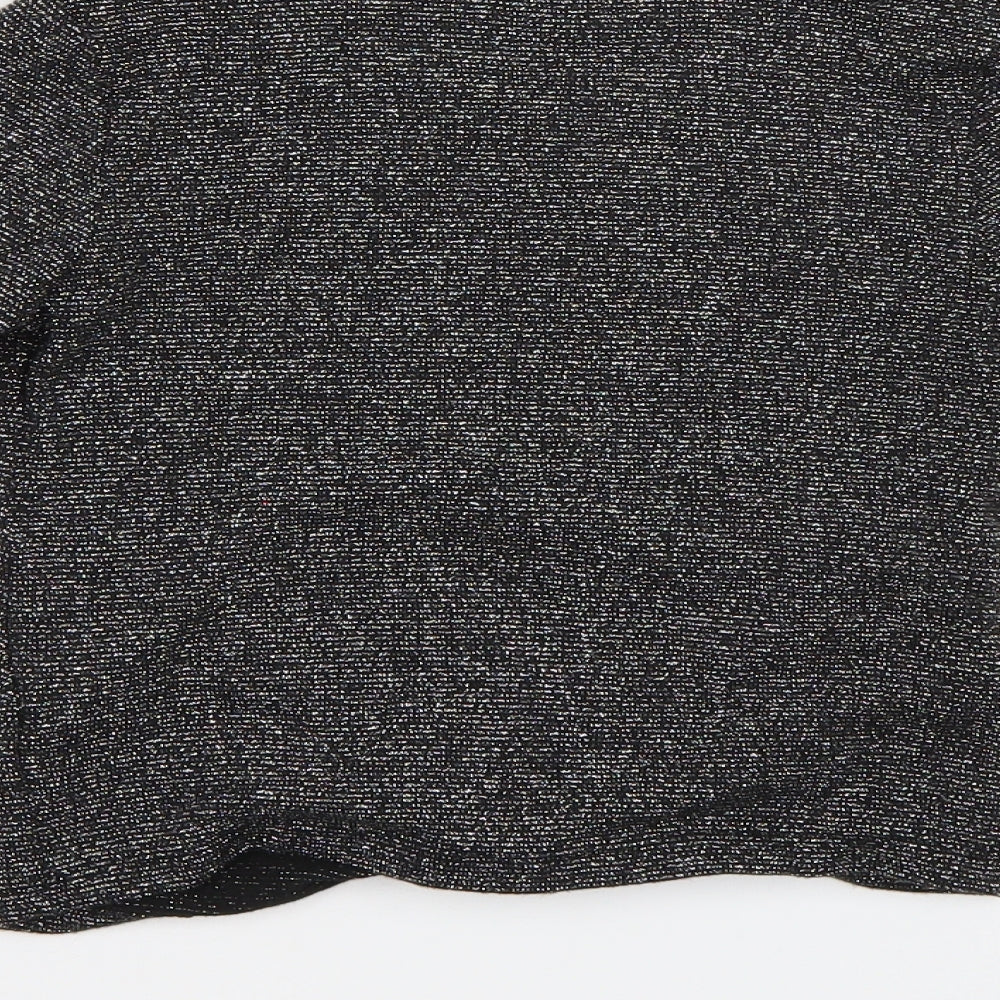 Candy Couture Girls Black Wrap Casual Size 11 Years