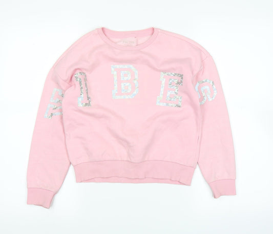 Active Girls Pink Pullover Jumper Size 10-11 Years