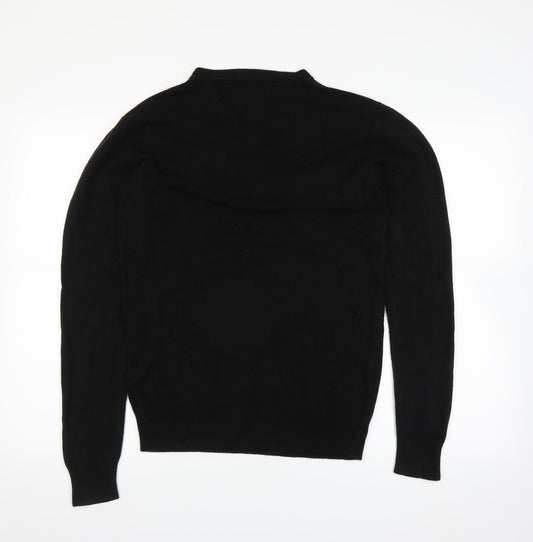 Easy Mens Black Pullover Jumper Size M