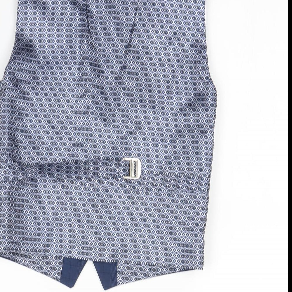 Mens UK Size S Preworn Blue Gilet