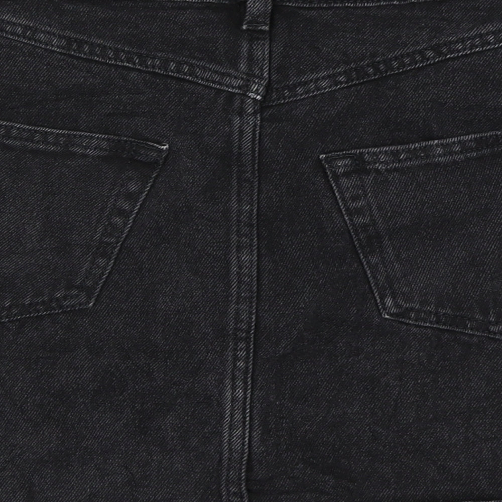 Monki Womens Black A-Line Skirt Size 26 in