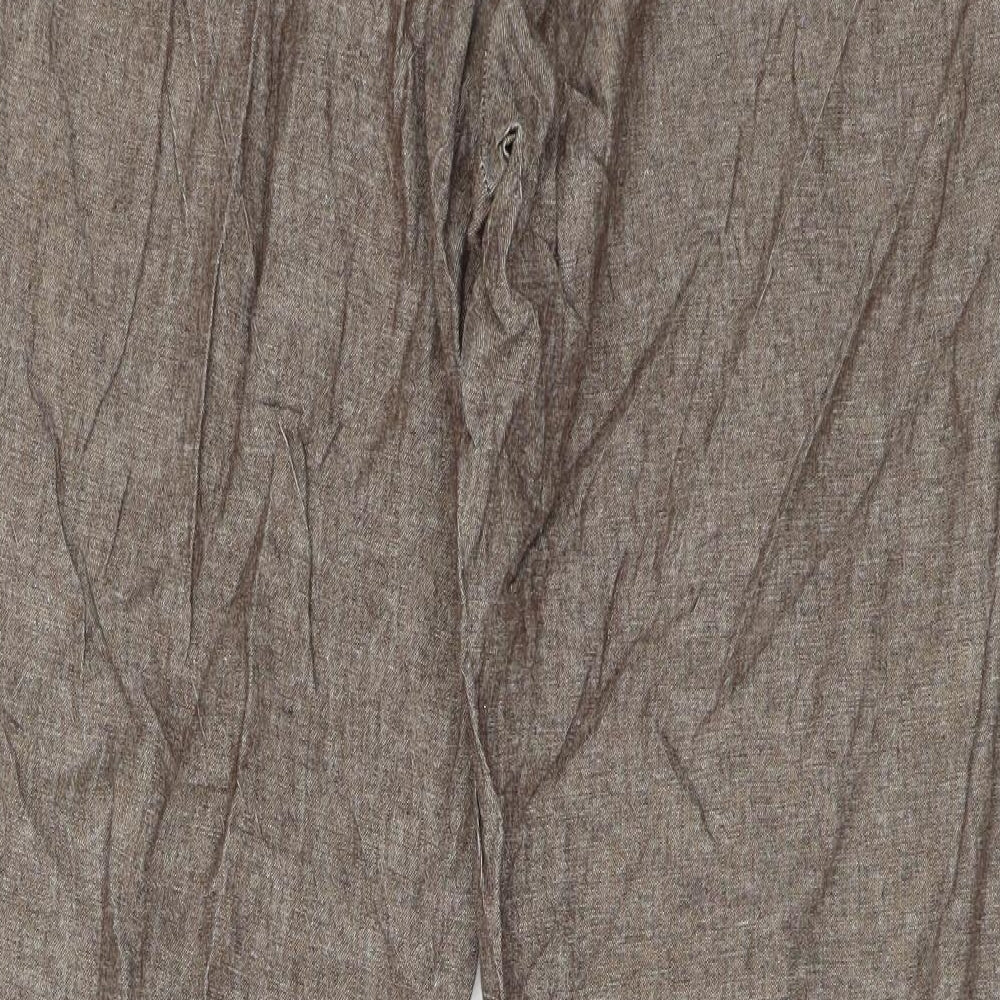 AMARANTO Womens Brown Trousers Size 16 L31 in