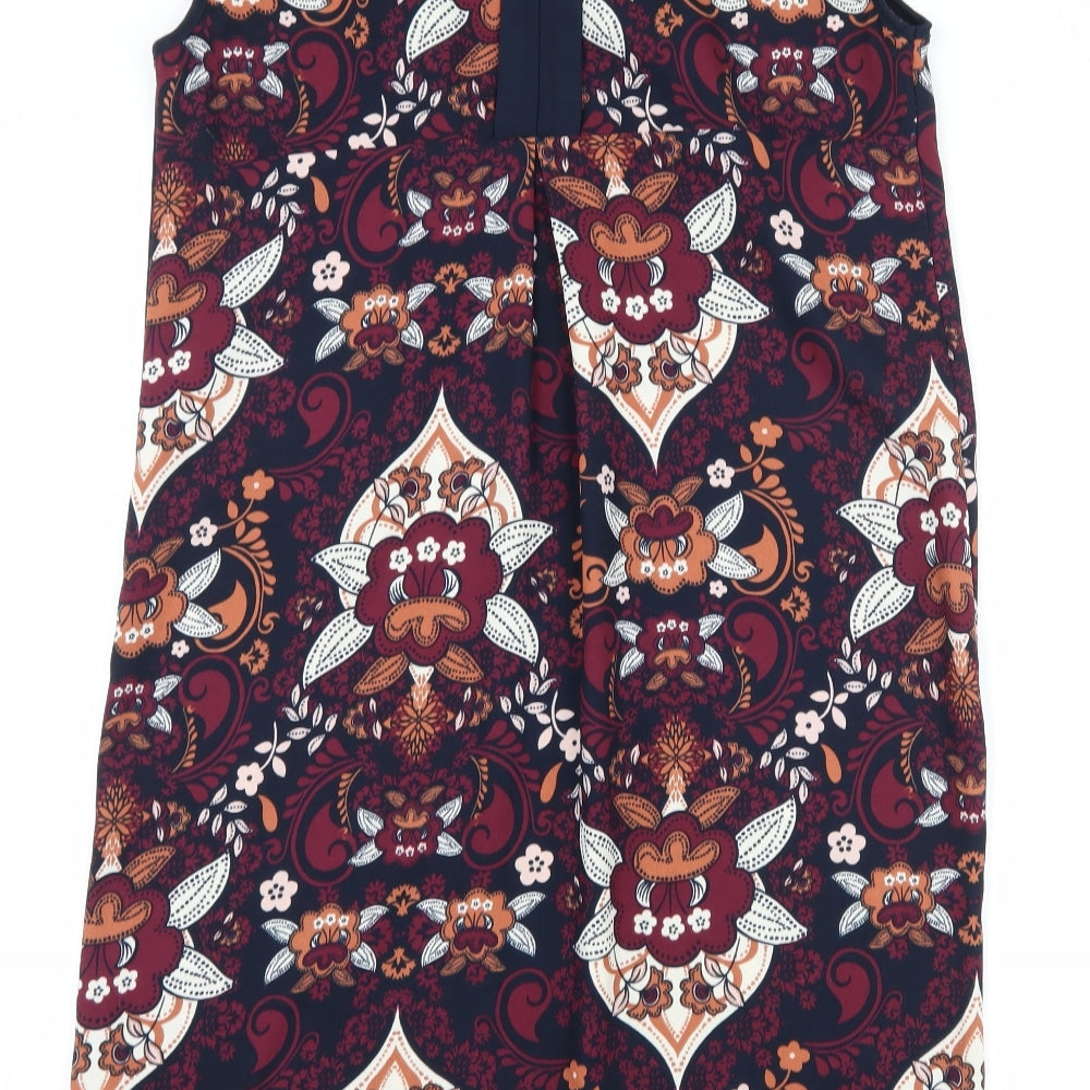 TU Womens Blue Floral Shift Size 10