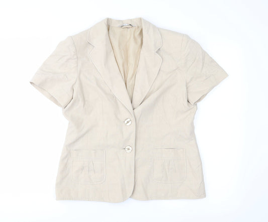 Womens UK Size 12 BHS Beige Jacket