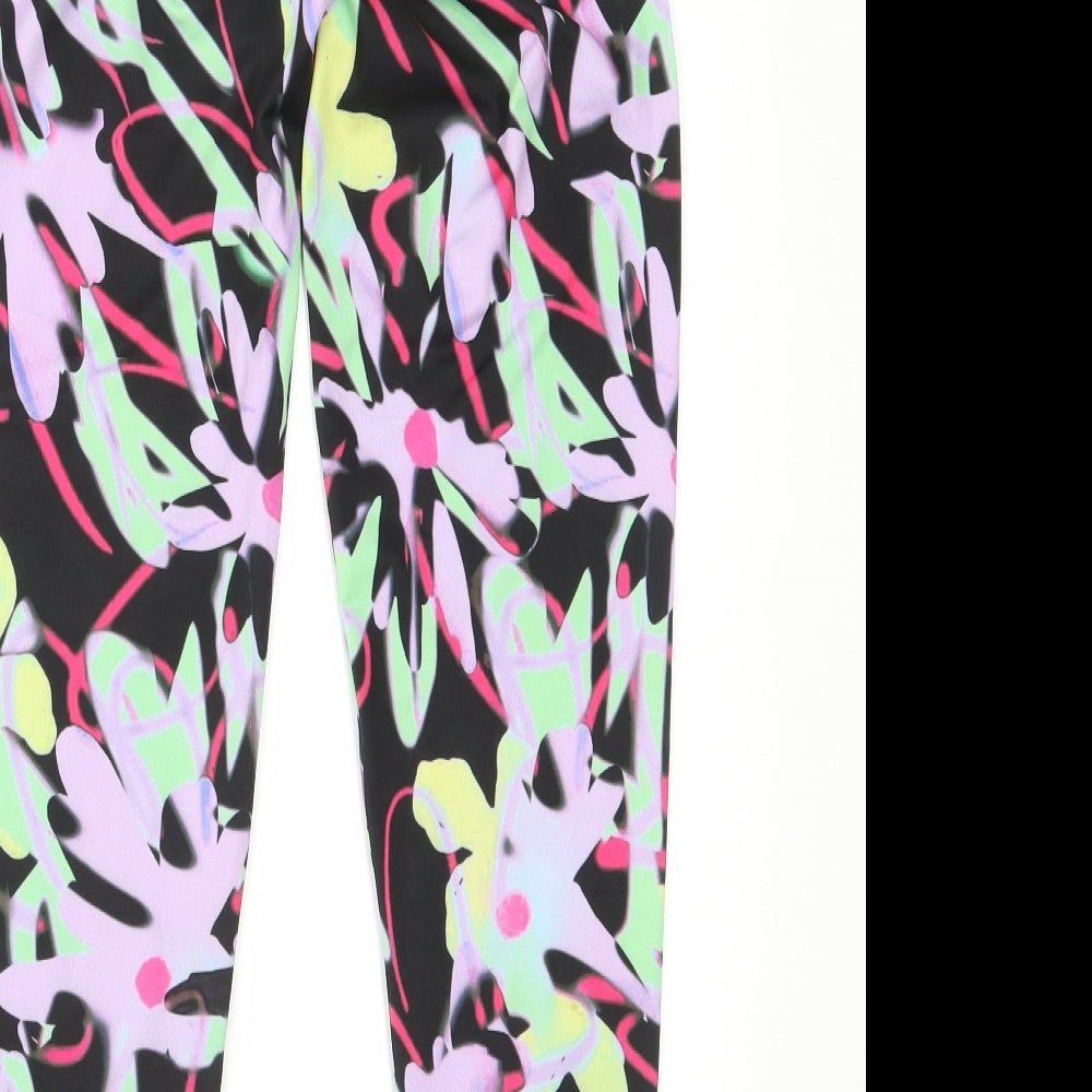 Hype Girls Multicoloured Geometric Jegging Trousers Size 13 Years